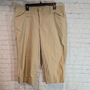 Lane Bryant khaki long length shorts size 18